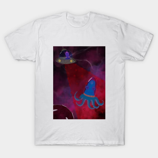 Space Love T-Shirt by GoddessFr3yja